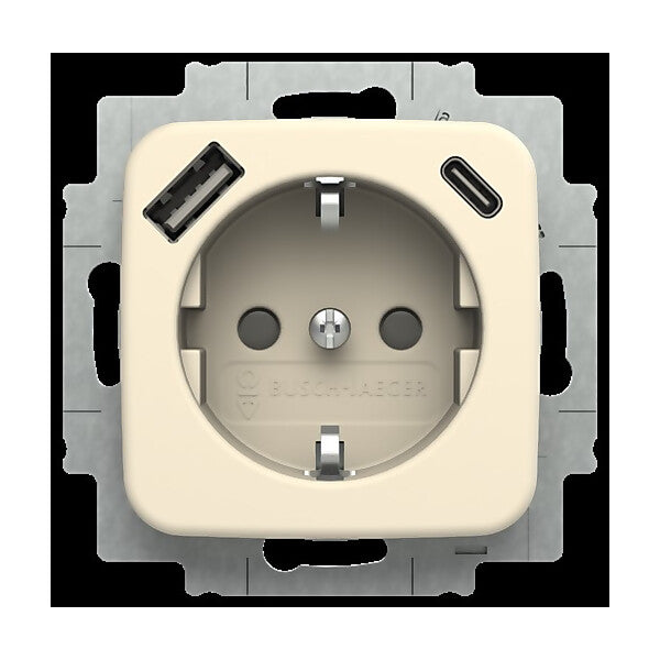 Busch-Jaeger SCHUKO Steckdose USB-A+C 20 EUCB2USBAC-212
